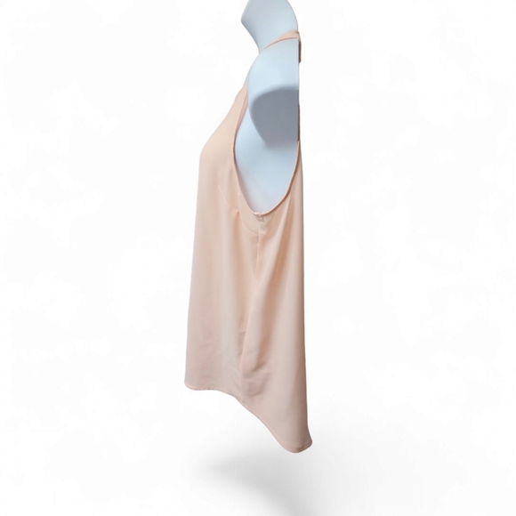 MAURICE'S Pink Sheer Inset V-Neck Tank Top Size Large - Picture 5 of 12